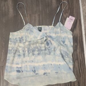 Wild Fable Blue and White Tie-Dye Camisole